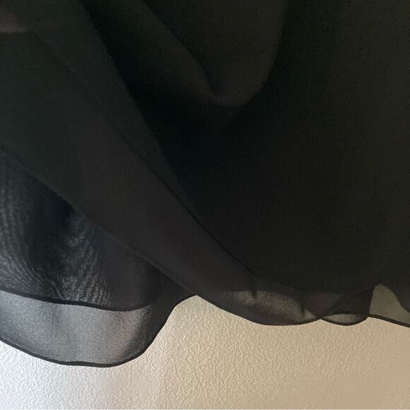 Vince Black Silk Blend Layered Sleeveless Blouse Top Size Large Blouse Tank - Picture 6 of 10